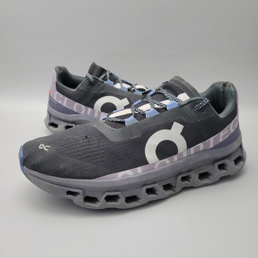 Mens On Running Cloudmonster Black Gray Running Shoes Sz 11.5
